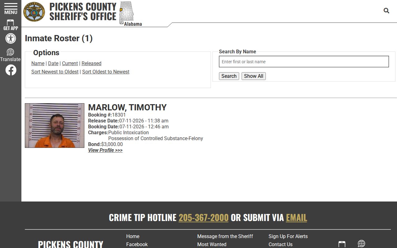 Pickens County release mugshots in the Sheriff 48-hour released roster