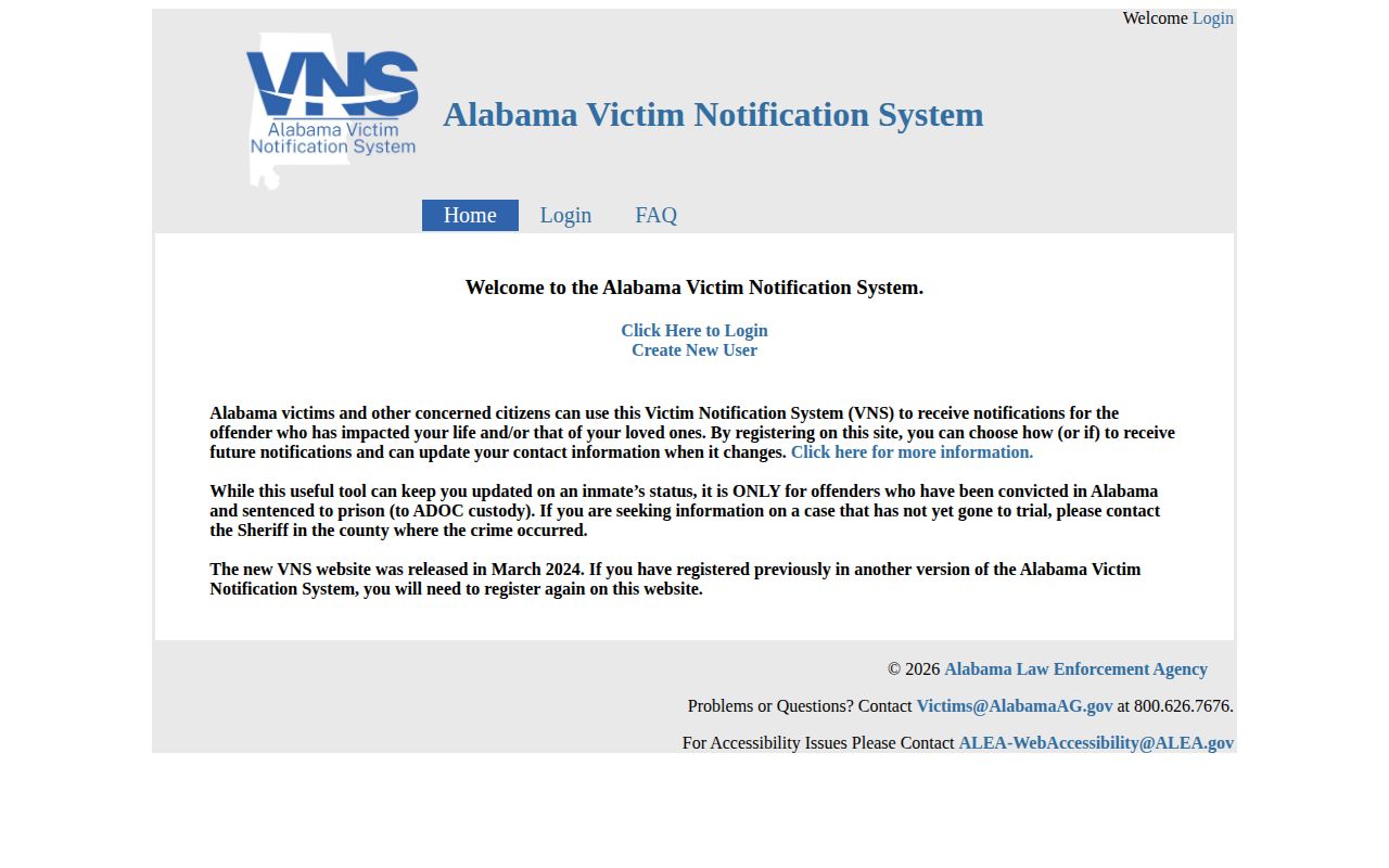 Pickens County VINELink inmate search Alabama VNS source